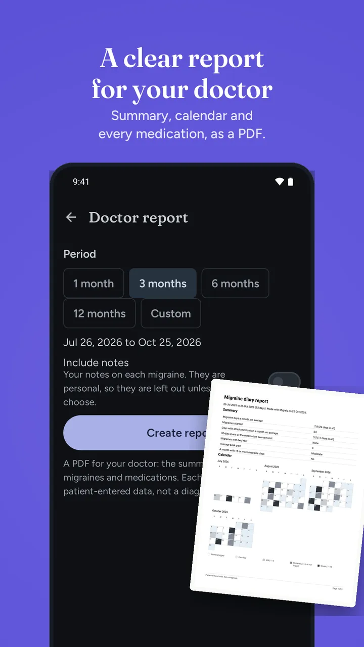 A clear report for your doctor